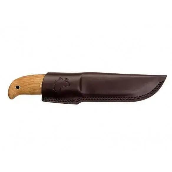 Helle Didi Galgalu kés, rozsdamentes acél, bőrtok, 129 mm penge 2/3