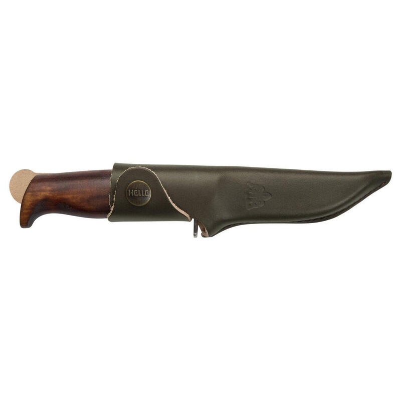 CUTIT HELLE SPEIDER, OTEL INOX, TEACA PIELE, LAMA 89 MM
