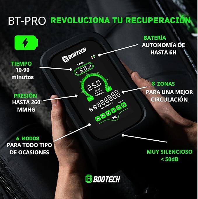 Bottes de pressothérapie BT-PRO 8.0 avec 8 chambres à air – Appareil de massage 2/7