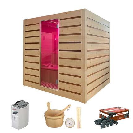 ECCOLO 6 Plätze – Traditionelle Sauna: gleichmäßige Wärme, edle Materialien