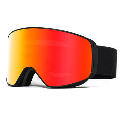 Fluor Eyewear HX-056 - C2 Occhiali da neve unisex nero/rosso