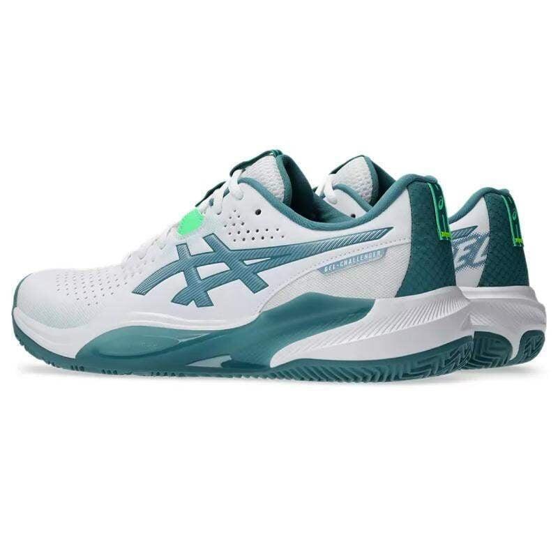 Zapatillas Asics Gel Challenger 15 Padel Blanco Verde Pino 3/6