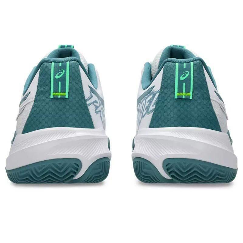 Zapatillas Asics Gel Challenger 15 Padel Blanco Verde Pino 2/6
