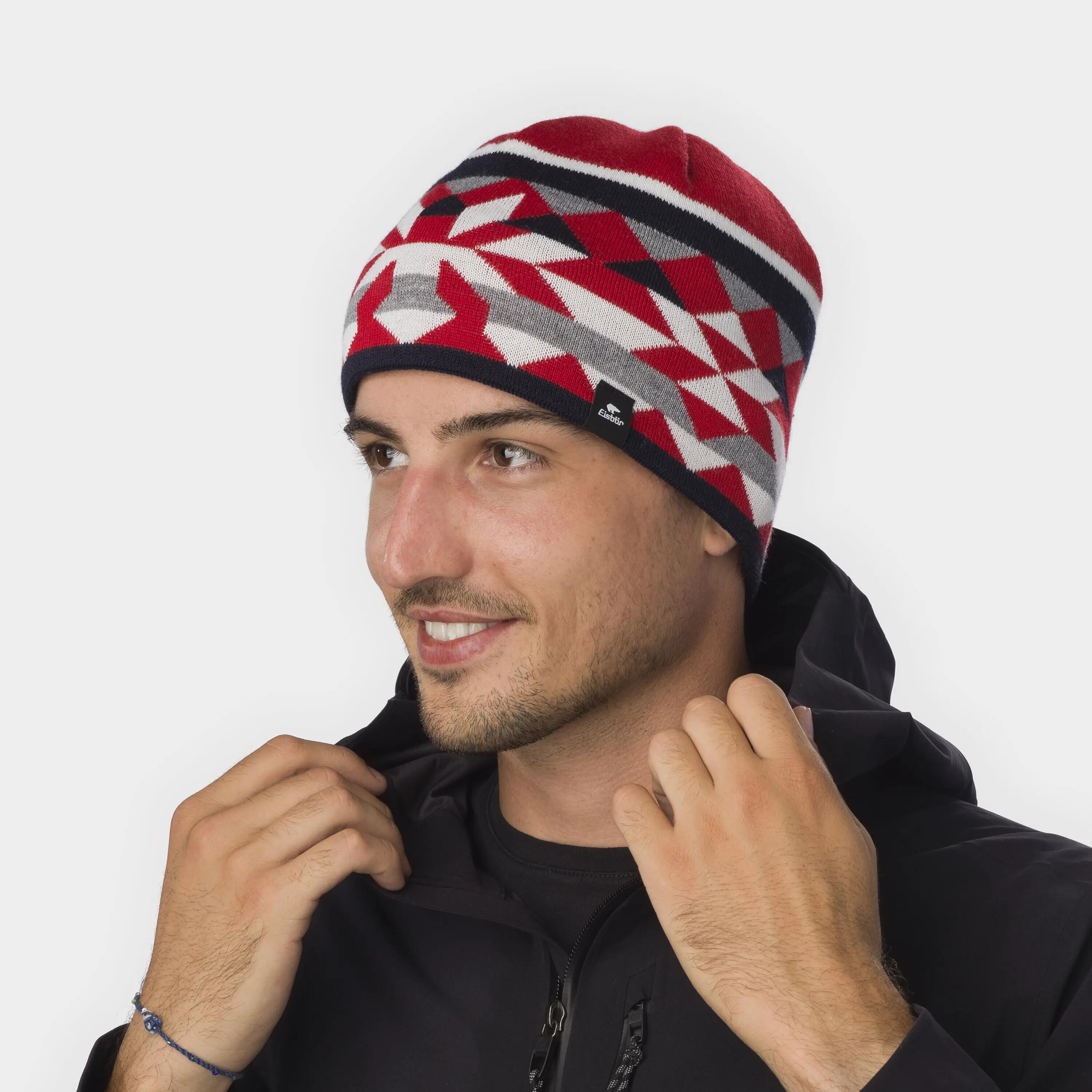 Mütze Pixie Wintermütze Herren Strickmütze Fleece warm Merino 2/4