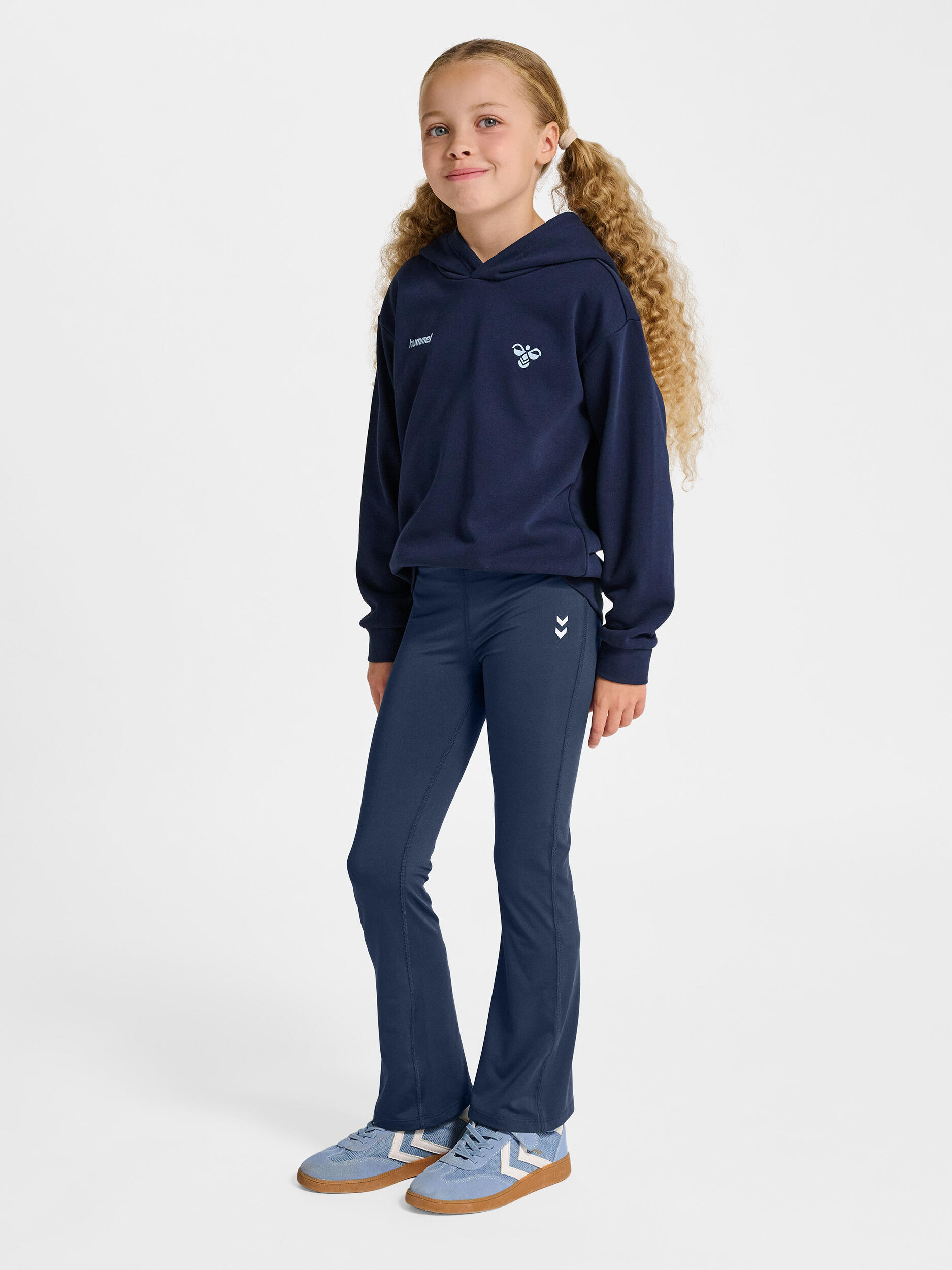 Leggings a vita alta da bambina Hummel 3/7