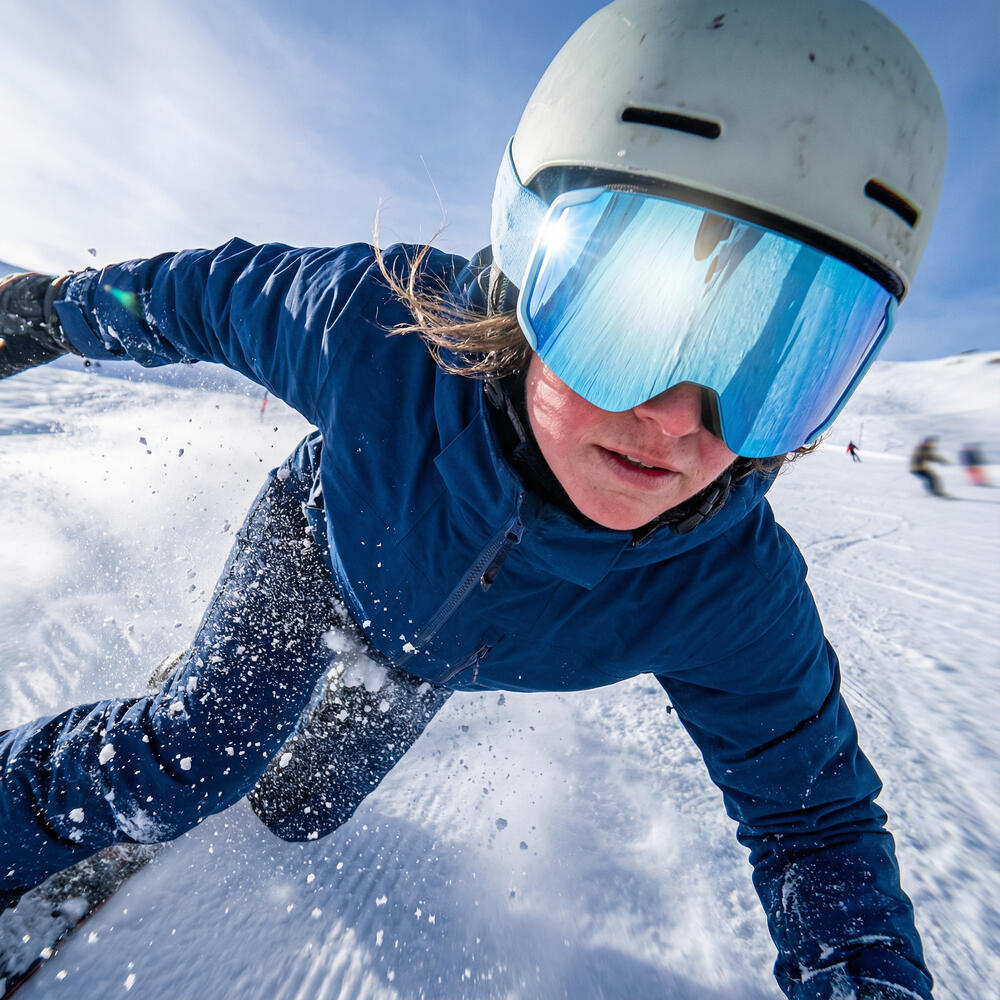 Maschera da Sci e Snowboard Fluor HX-054 Lente Blu Specchiata Unisex 2/3