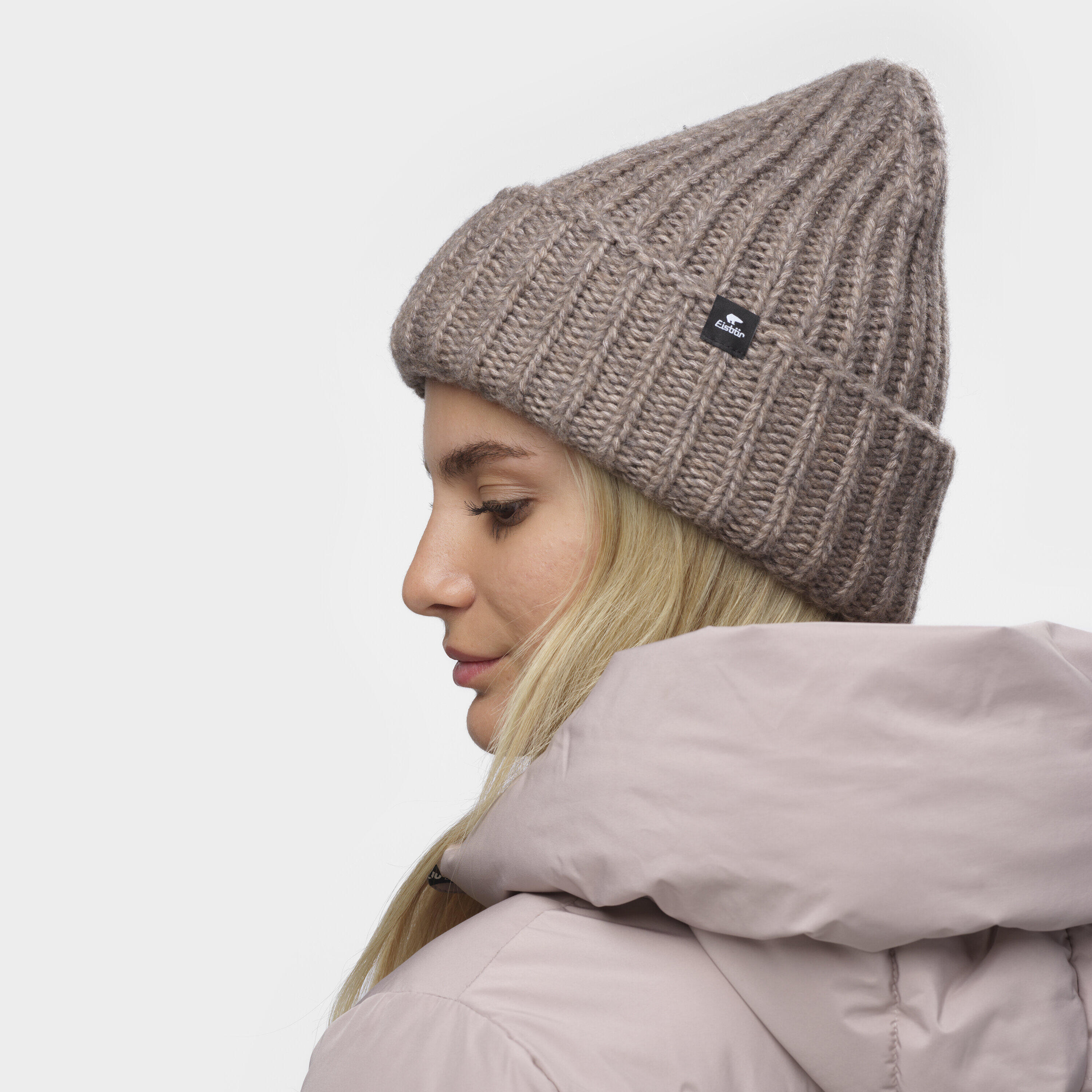 Mütze Leia Oversized Strickmütze Damen Haube weich bequem Merino 2/7