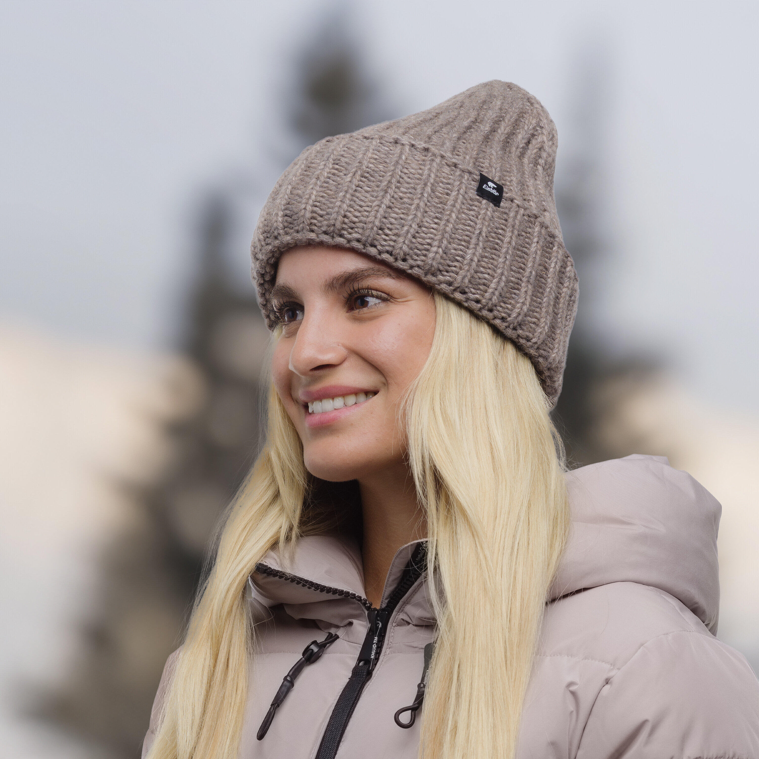 Mütze Leia Oversized Strickmütze Damen Haube weich bequem Merino 7/7