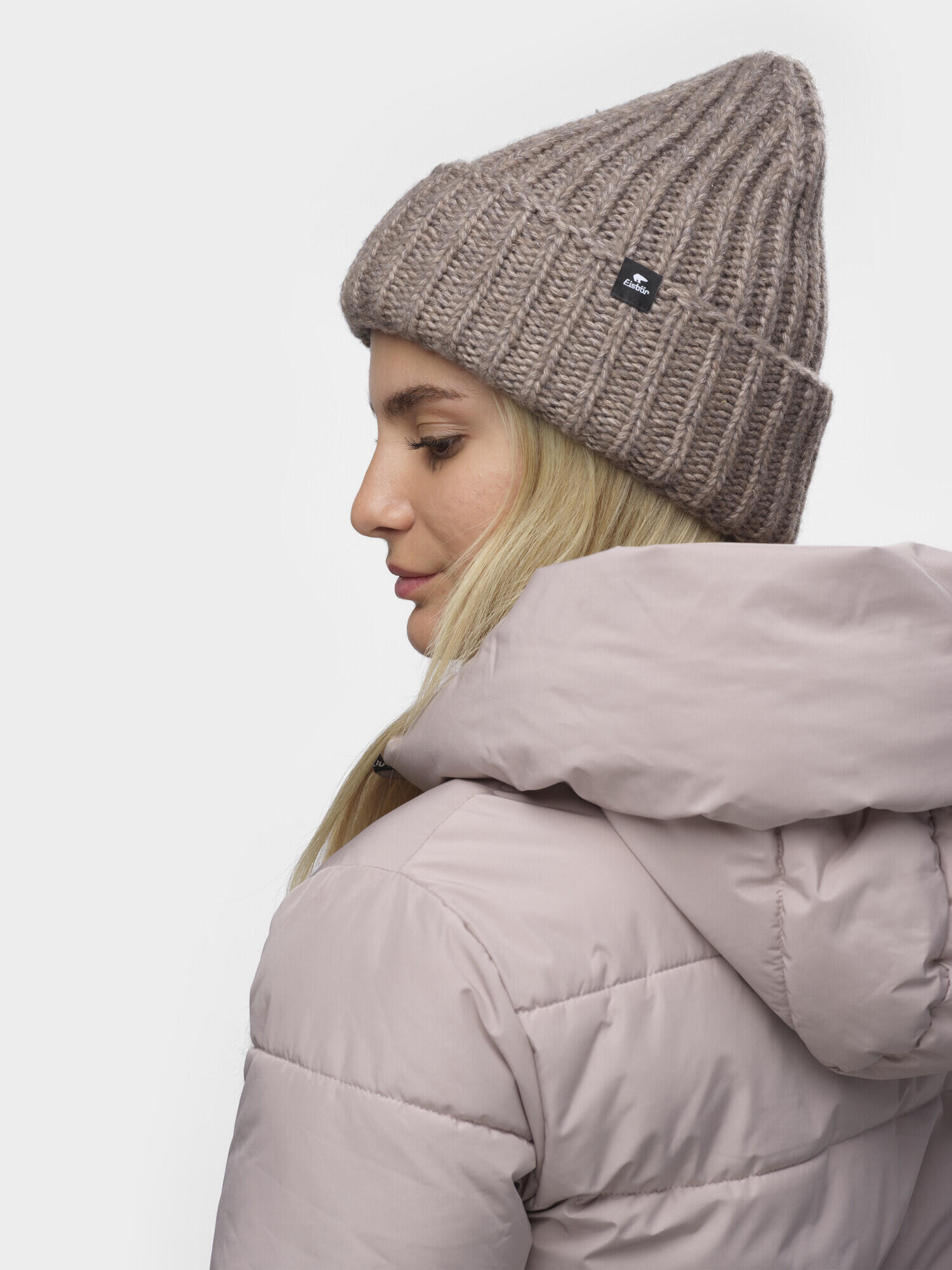 Mütze Leia Oversized Strickmütze Damen Haube weich bequem Merino 4/7