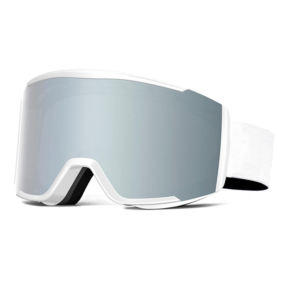 Fluor - Lunettes De Ski Unisexes Fluor Eyewear Hx-052 - C5 Blanches/argentées - Masque De Ski - Blanc|gris - Taille Unique - Decathlon