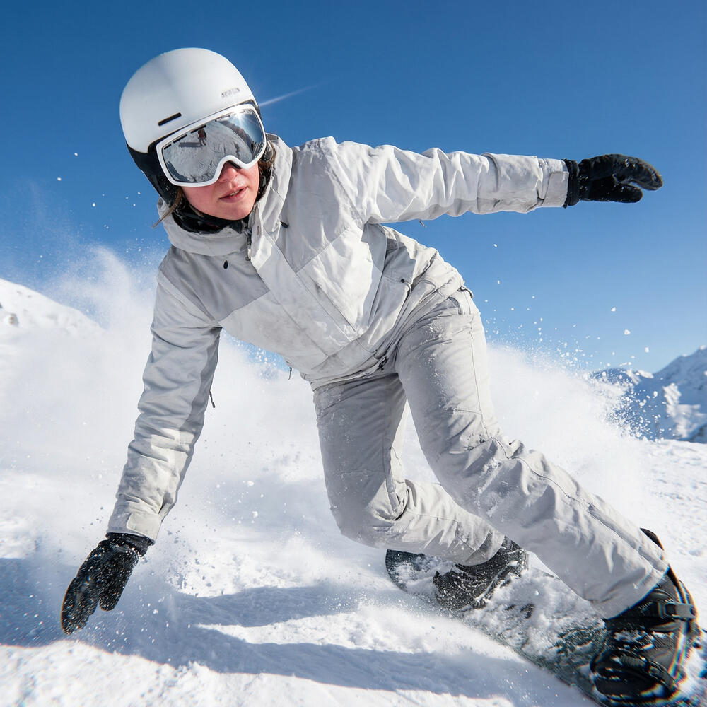 Maschera da Sci e Snowboard Fluor HX-001 Lente Argento Specchiata Unisex 2/4