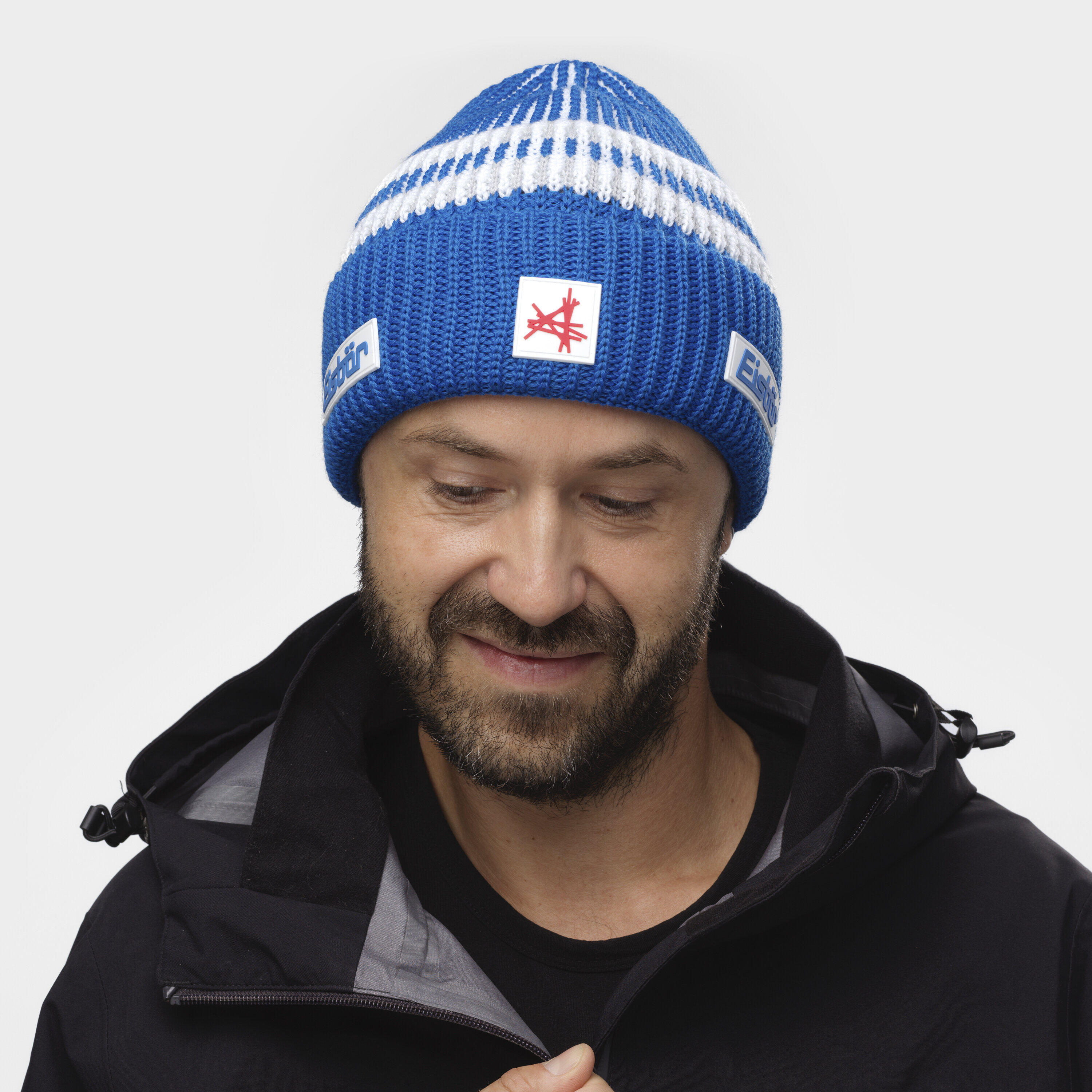 Mütze Iska Ski Austria Strickmütze Herren Damen Haube weich bequem 4/5