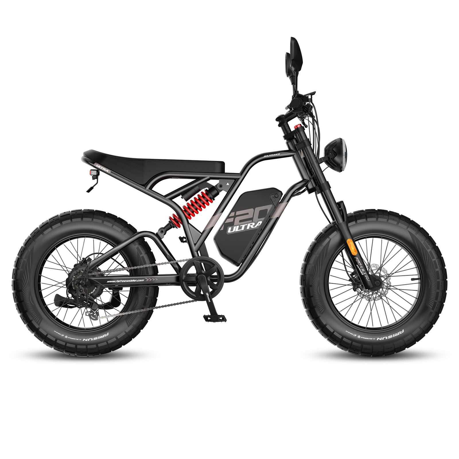 F20 ULTRA Upgraded Version Bicicleta elétrica freio hidráulico 48V 25Ah 20" 4/7