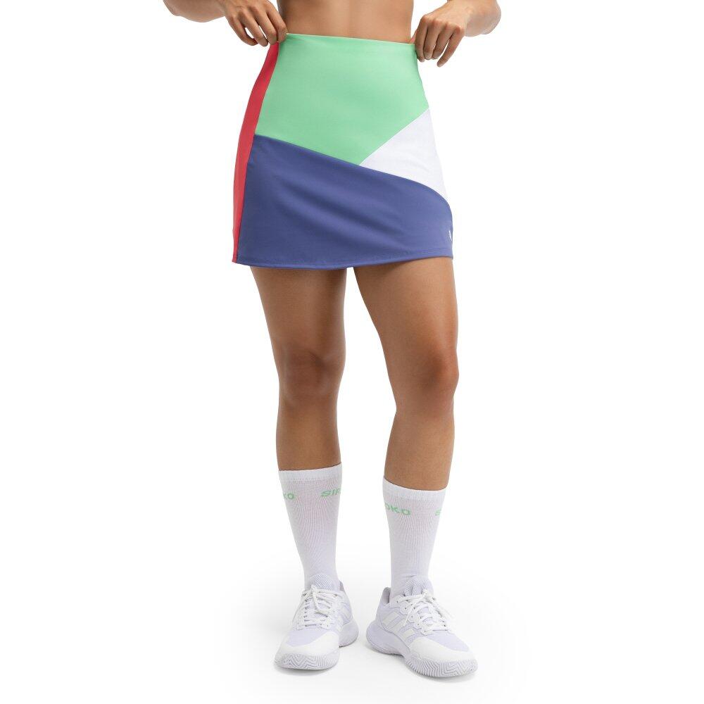Siroko - Jupe-short De Padel Taille Haute Femme Bunt Erit Multicouleur - Jupe Short - Multicolore - Decathlon