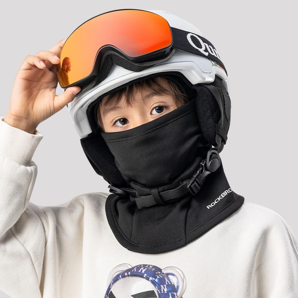 ROCKBROS Cagoule Polaire Enfant Masque facial Chaud 5/5