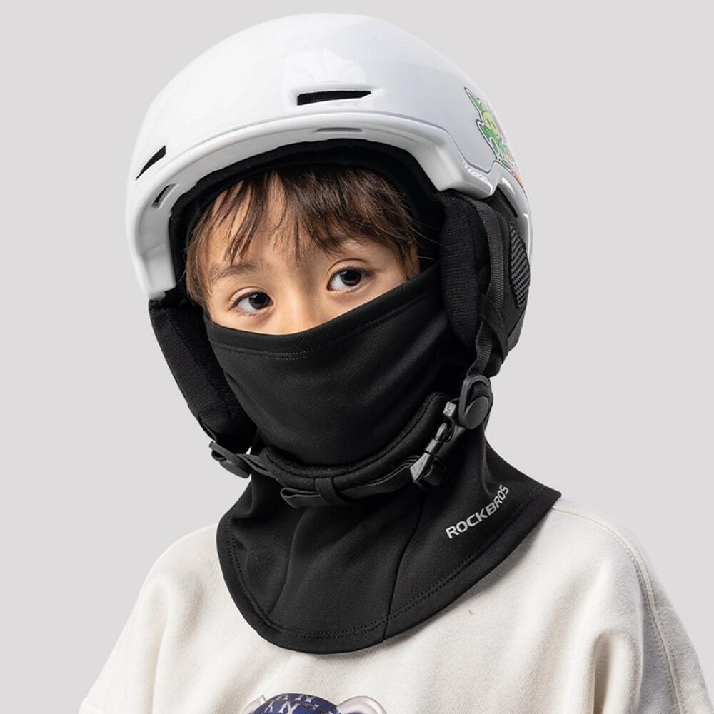 ROCKBROS Cagoule Polaire Enfant Masque facial Chaud 4/5