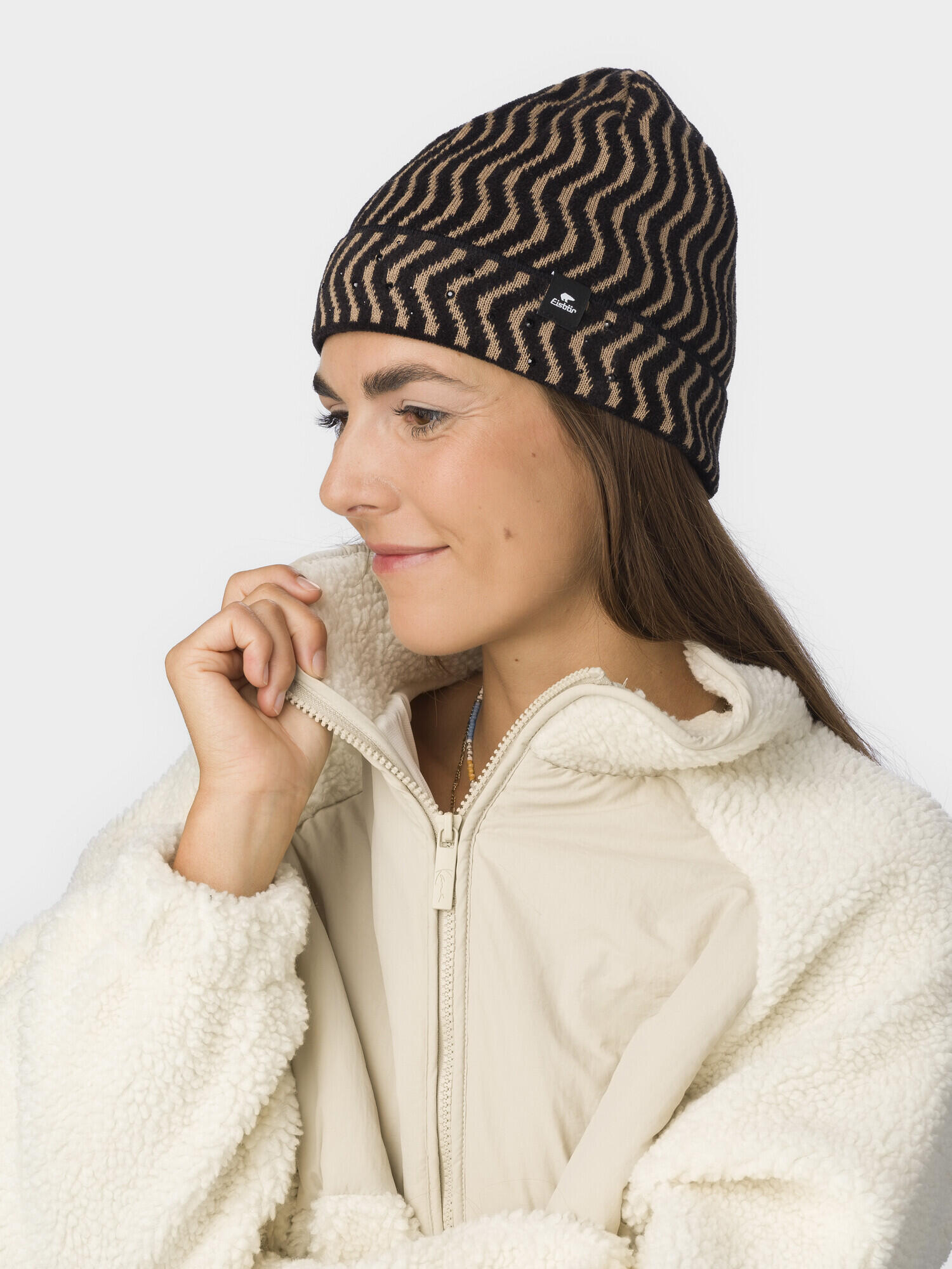 Berretto Jenn Crystal Beanie Donna Berretto a maglia morbido comodo Merino 4/5
