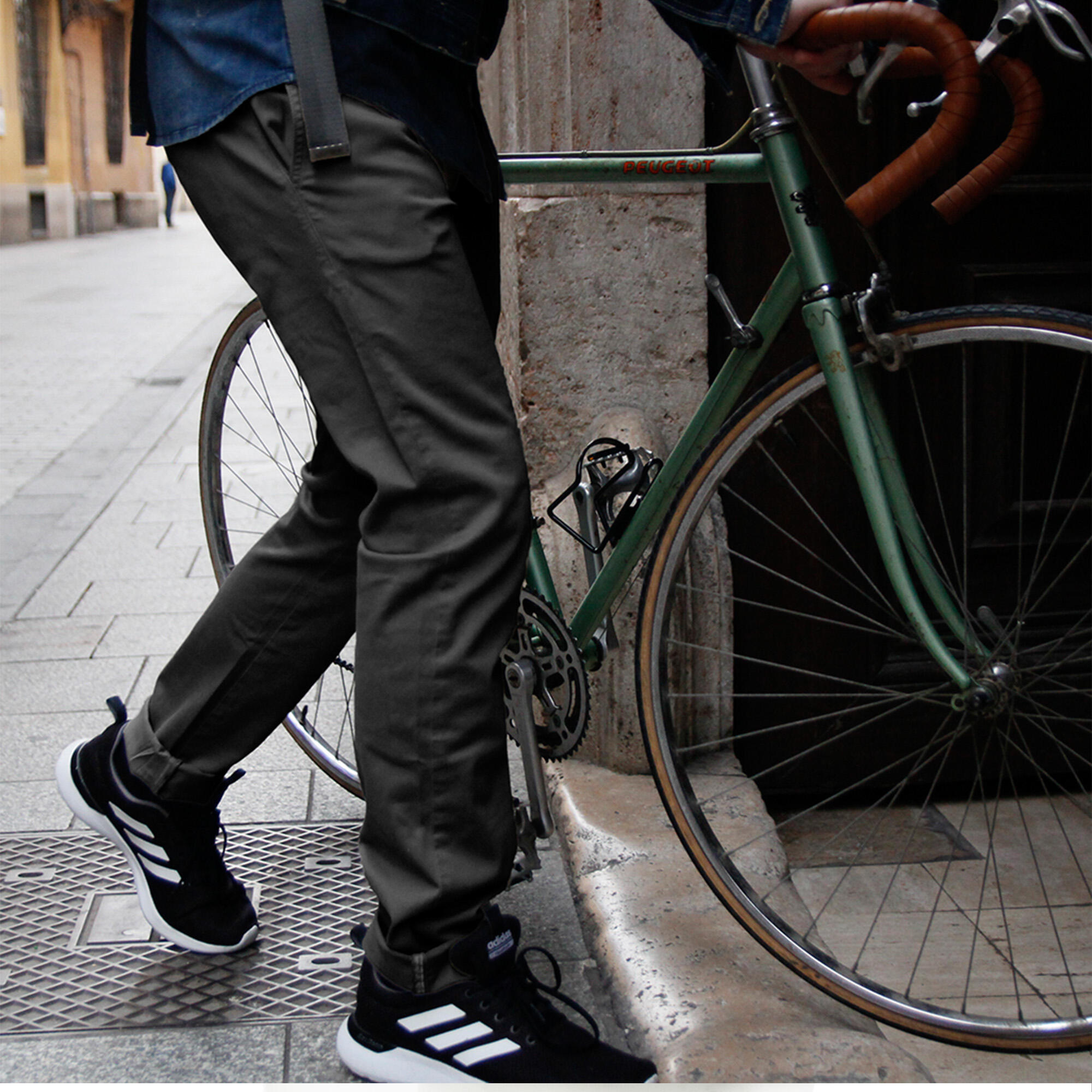 Pantalon cyclisme urbain Amsterdam Grey WR Homme 7/7