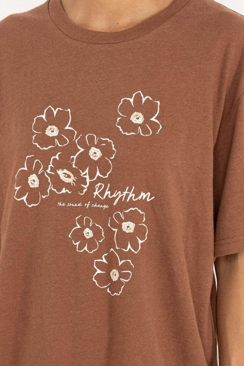 Lulu Floral - Camiseta Oversize Mujer 3/4