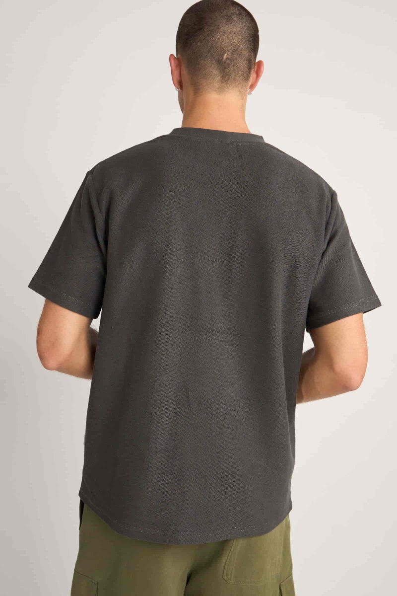 Terry Contrast Stitch S/S - T-Shirt Homme 3/4
