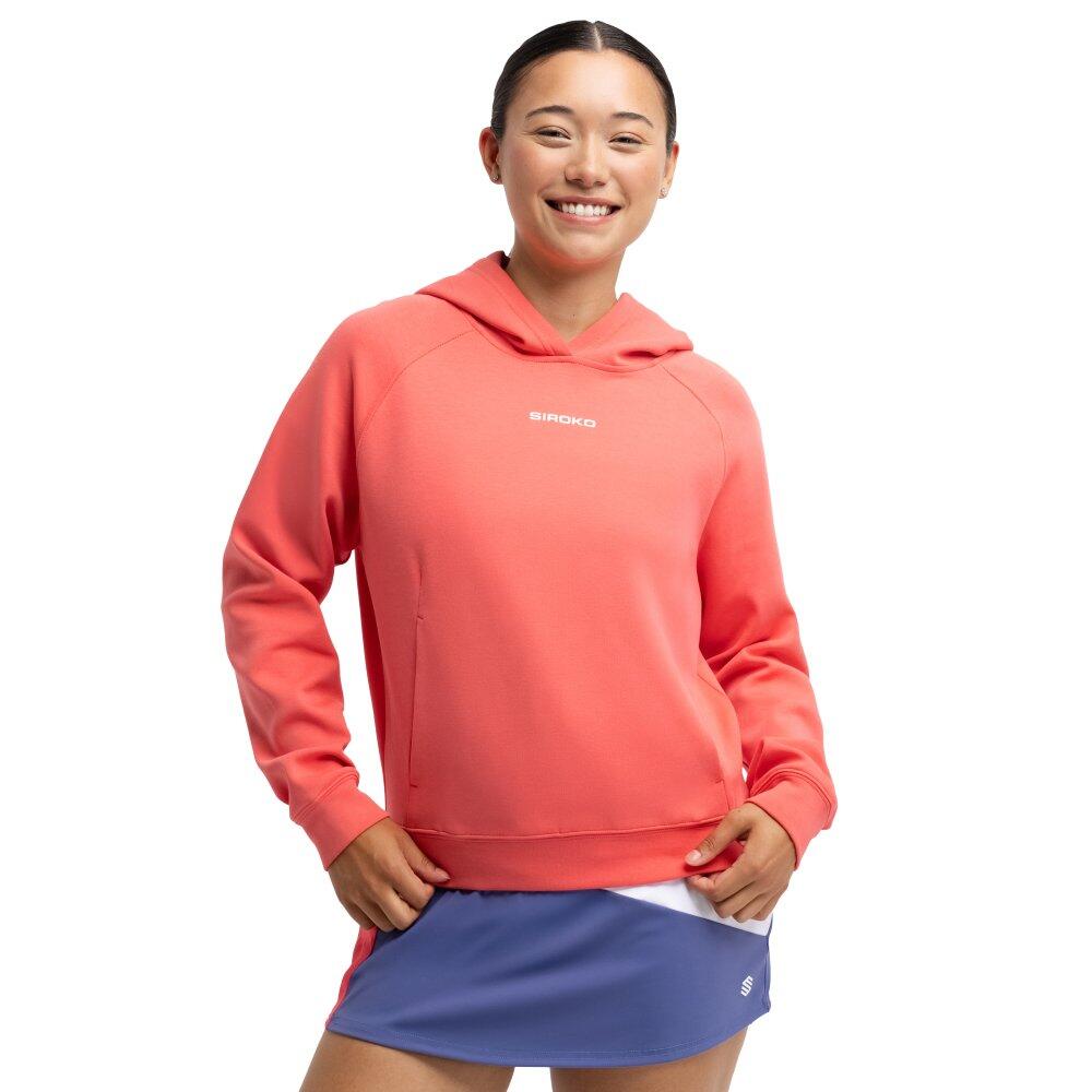 Women Padel 's hoodie Deuce Coral Red