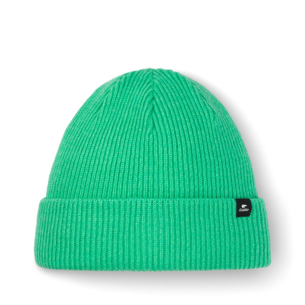 Salma 2.0 ladies knitted beanie hat with fold-over design, soft Merino comfort