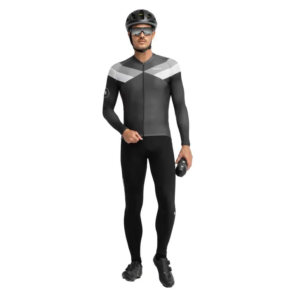Maillot vélo manches longues homme Cyclisme M2 Falzarego Noir 3/7