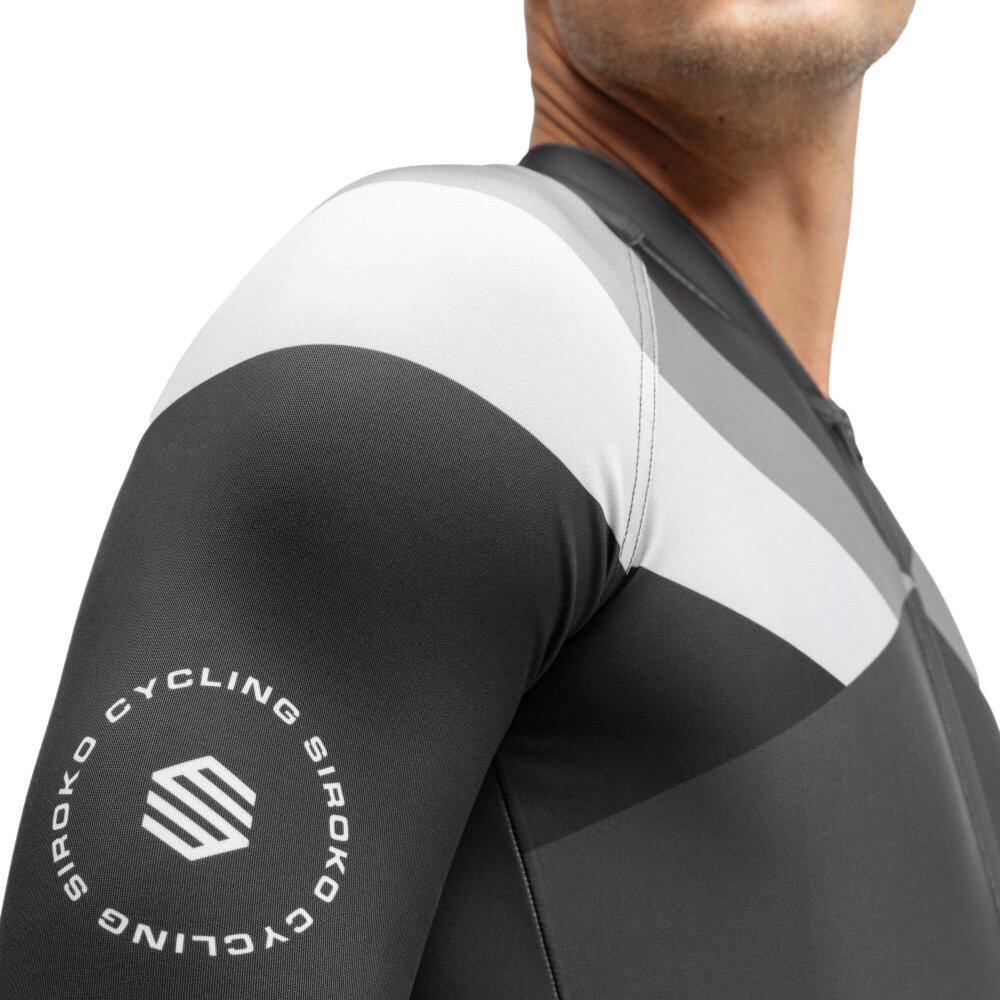 Maillot de manga larga hombre ciclismo M2 Falzarego Negro 4/7