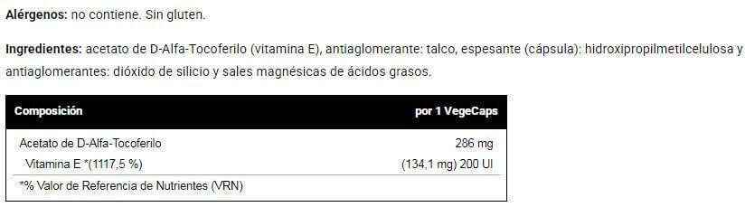 Natural Vitamin E - 60 Cápsulas VitoBest 3/4