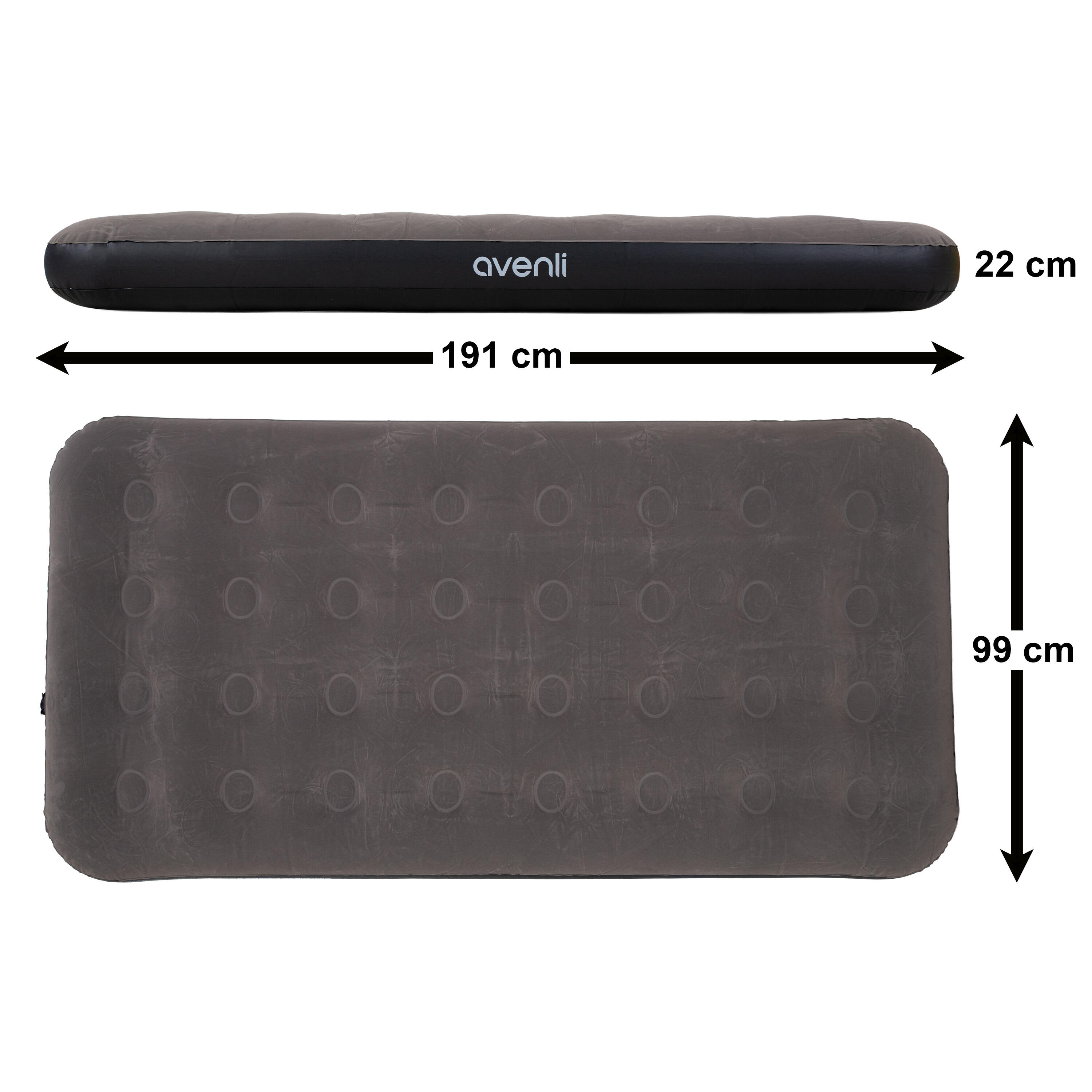 Materac flokowany Jilong 1-osobowy 191x99x22CM 5/7