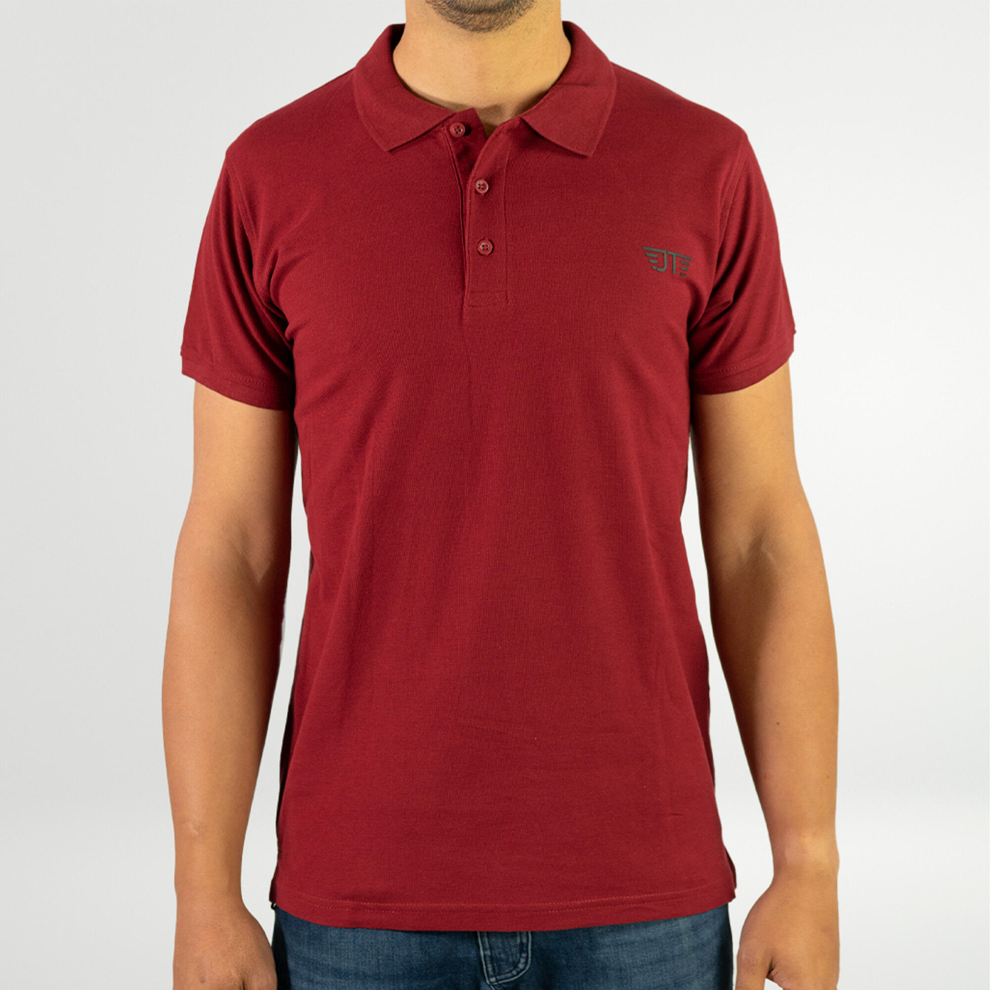 Jeanstrack - Polo De Cyclisme Urbain Malmo Grana Homme - Polo Manches Courtes - Rouge - Decathlon