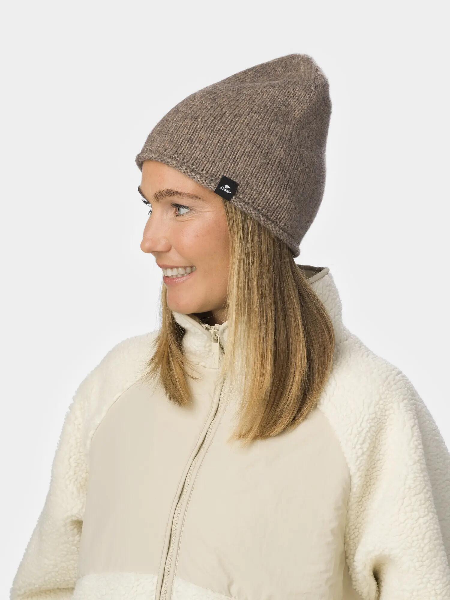 Damen Outdoor Beanie atmungsaktiv, klimaregulierend, geruchsarm, Sophia OS Taupe 4/4