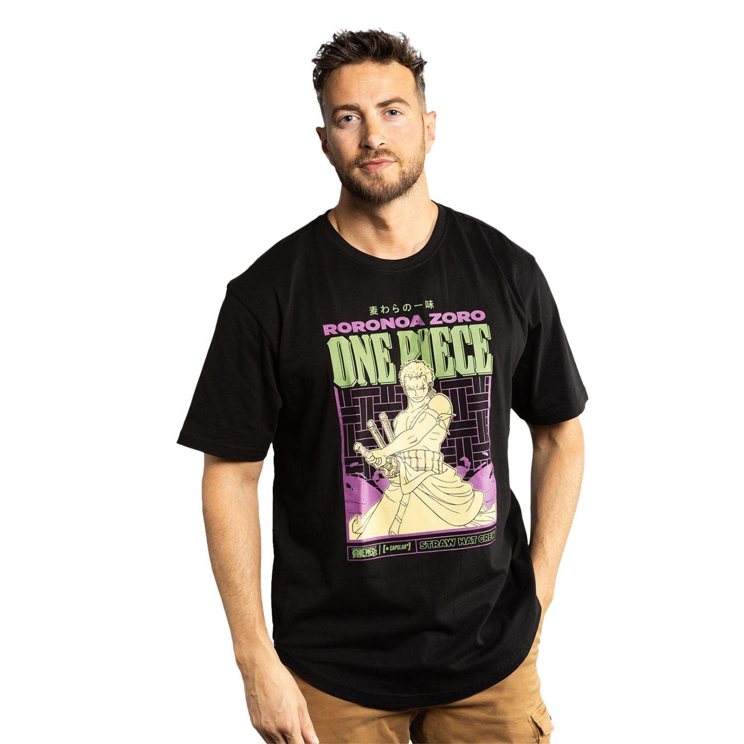 T-shirt homme confort fit avec print One Piece Zoro 1/5