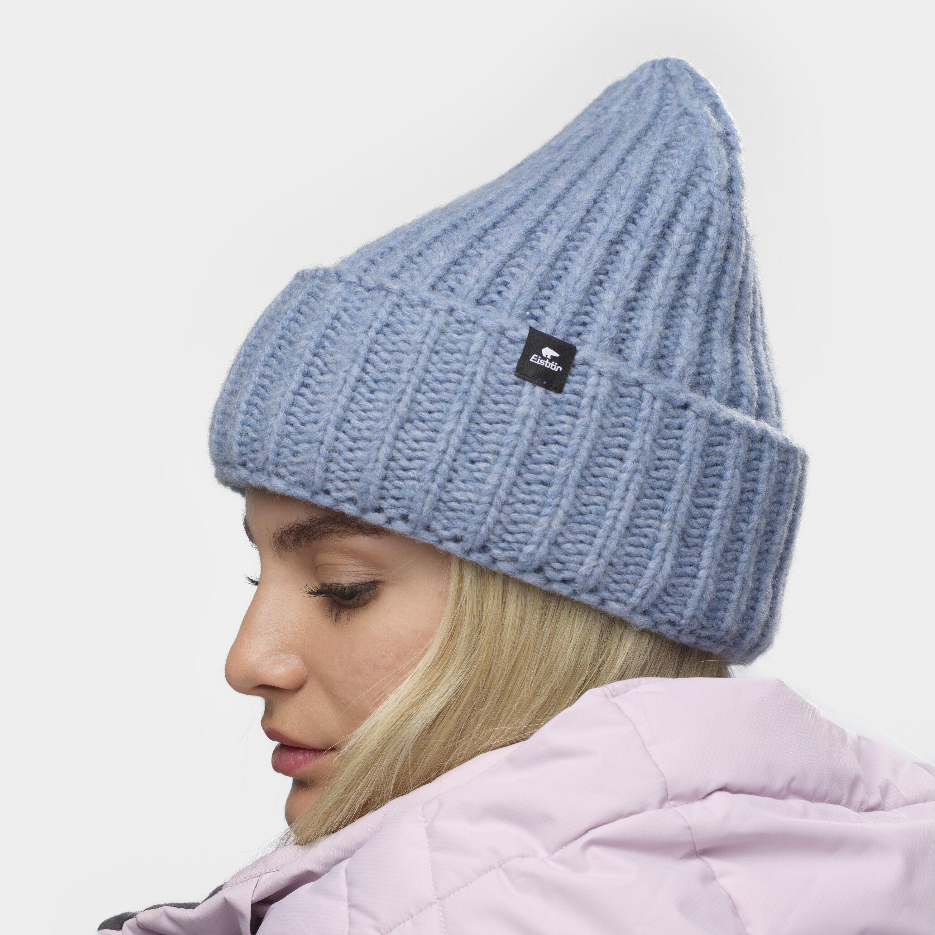 Mütze Leia Oversized Strickmütze Damen Haube weich bequem Merino 2/7