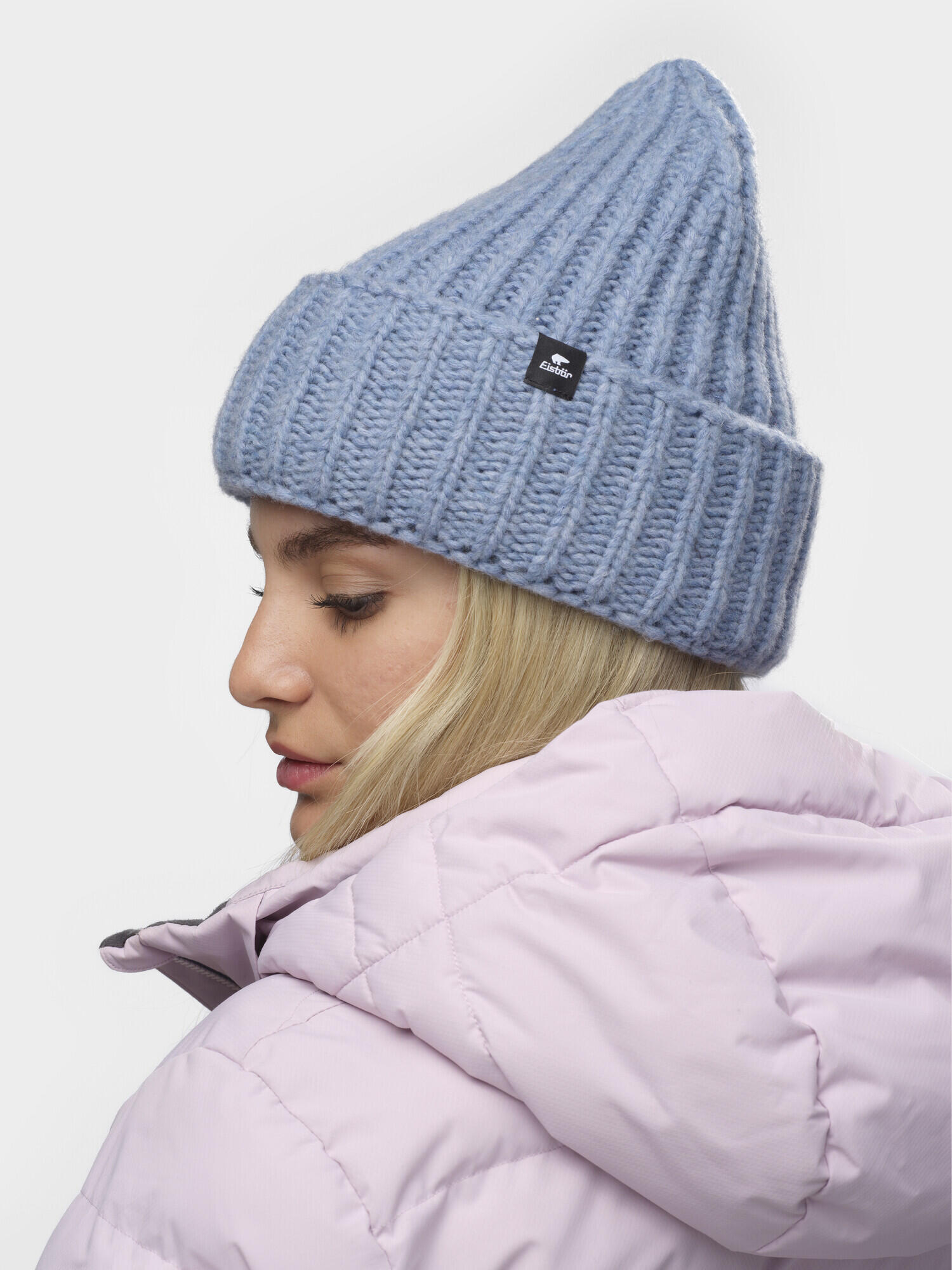 Mütze Leia Oversized Strickmütze Damen Haube weich bequem Merino 4/7