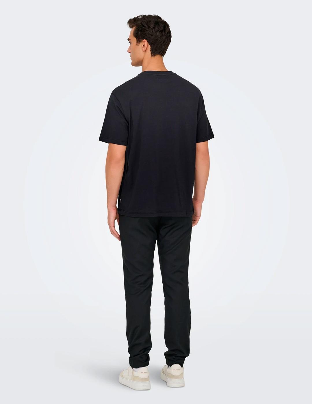 Camiseta para Homem Only&sons Preto. 2/7