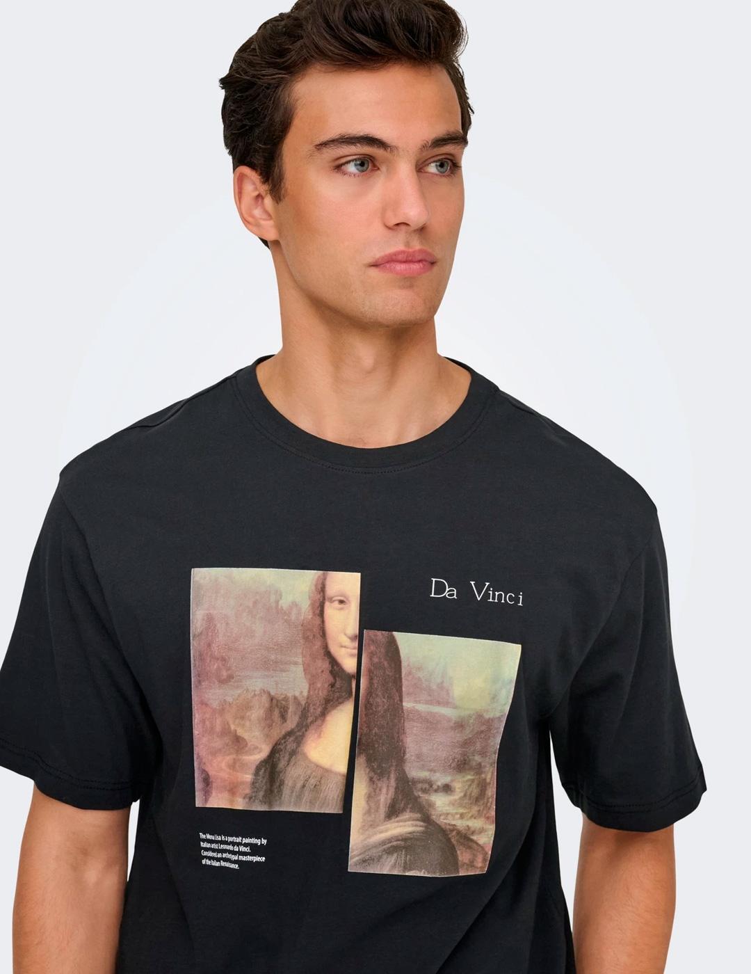 Camiseta para Homem Only&sons Preto. 7/7