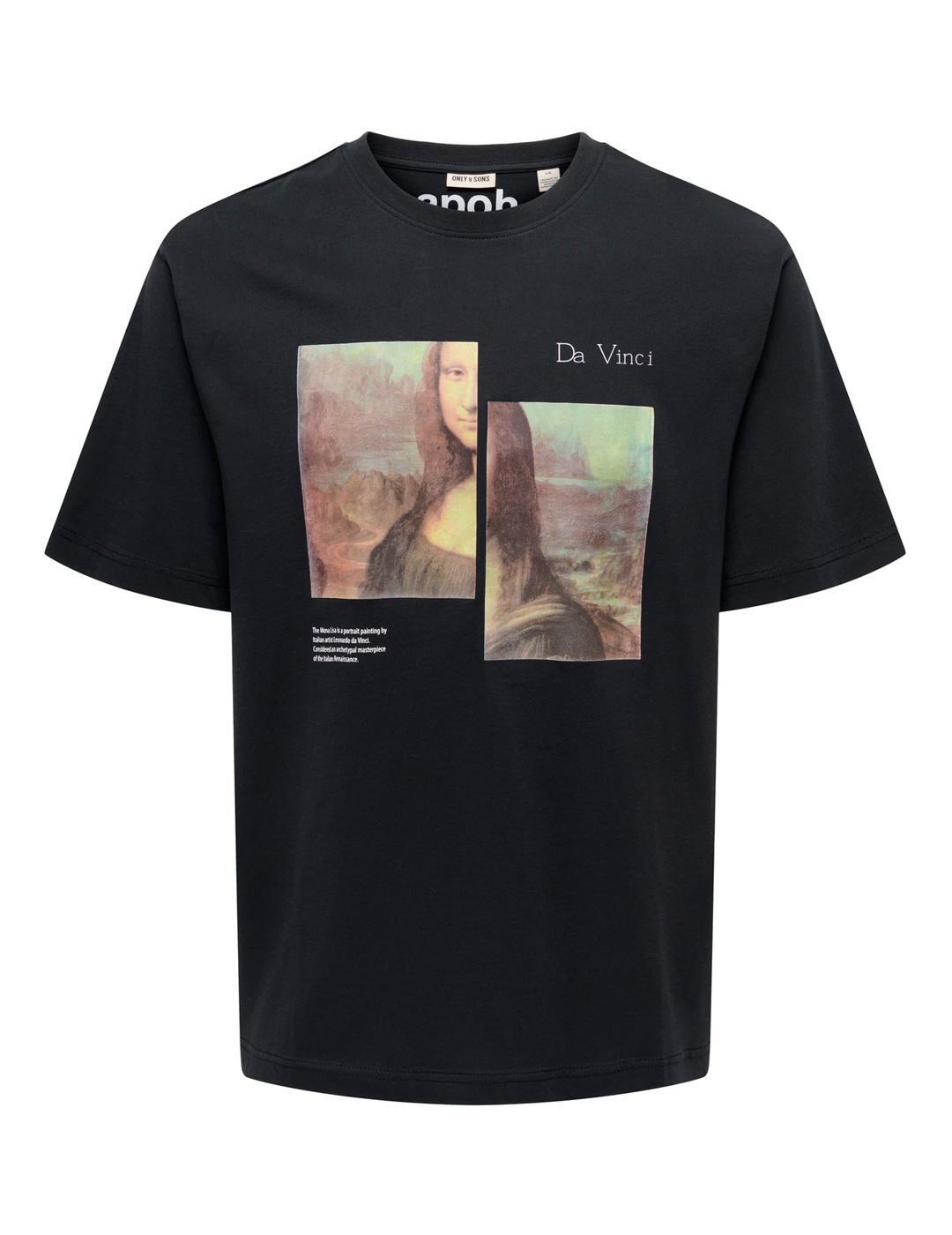 Camiseta para Homem Only&sons Preto. 4/7