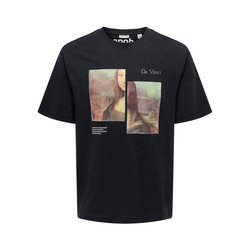 Tricou crop top Onsmonalisa Rlx Ss Lic Tee Vd  BĂRBAŢI