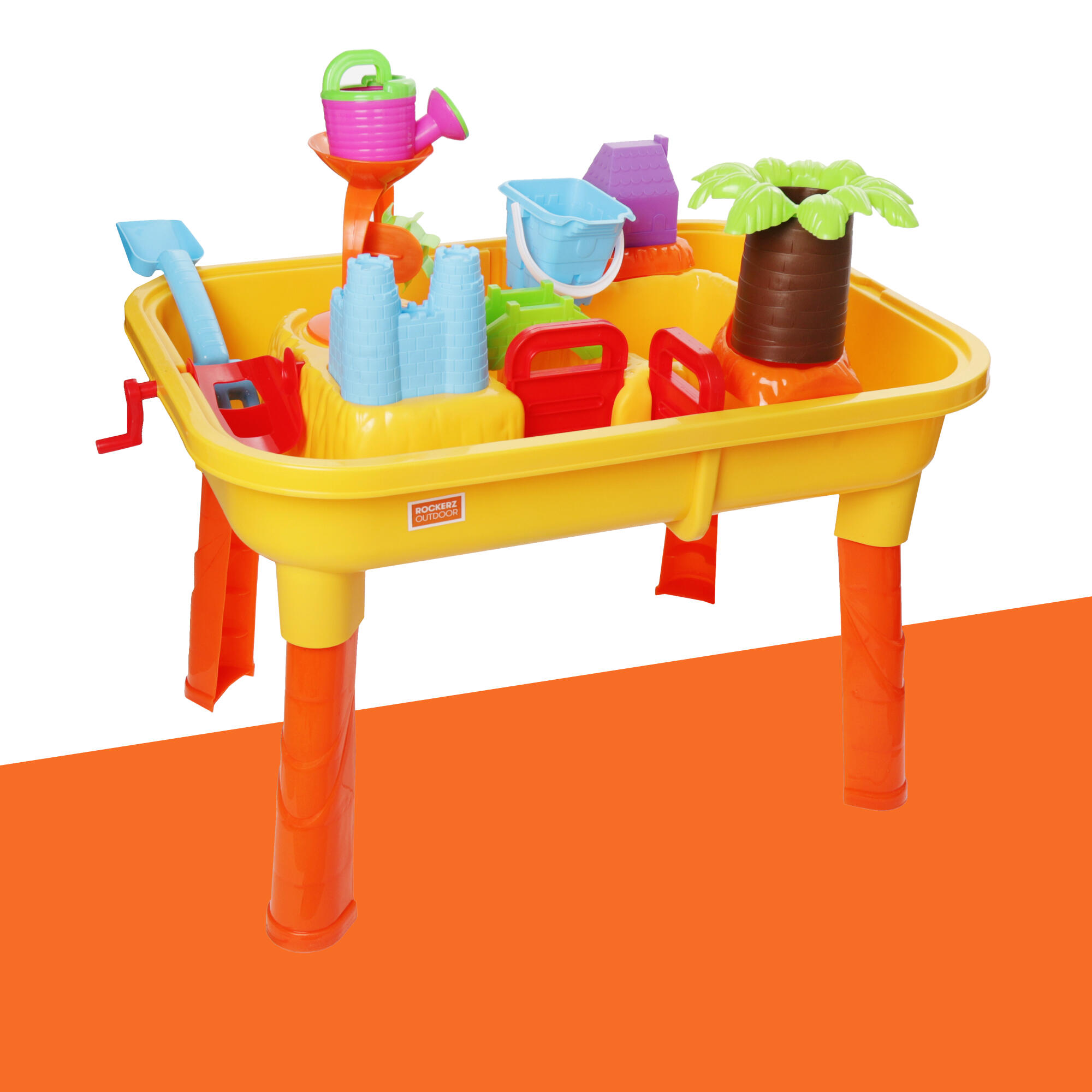 Wassertisch, Outdoor-Spielzeug, Sandtisch, Spieltisch, 25-teilig, inkl. Zubehör 3/6