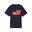 Tricou copii imprimeu grafic Essentials Logo Lab, negru PUMA