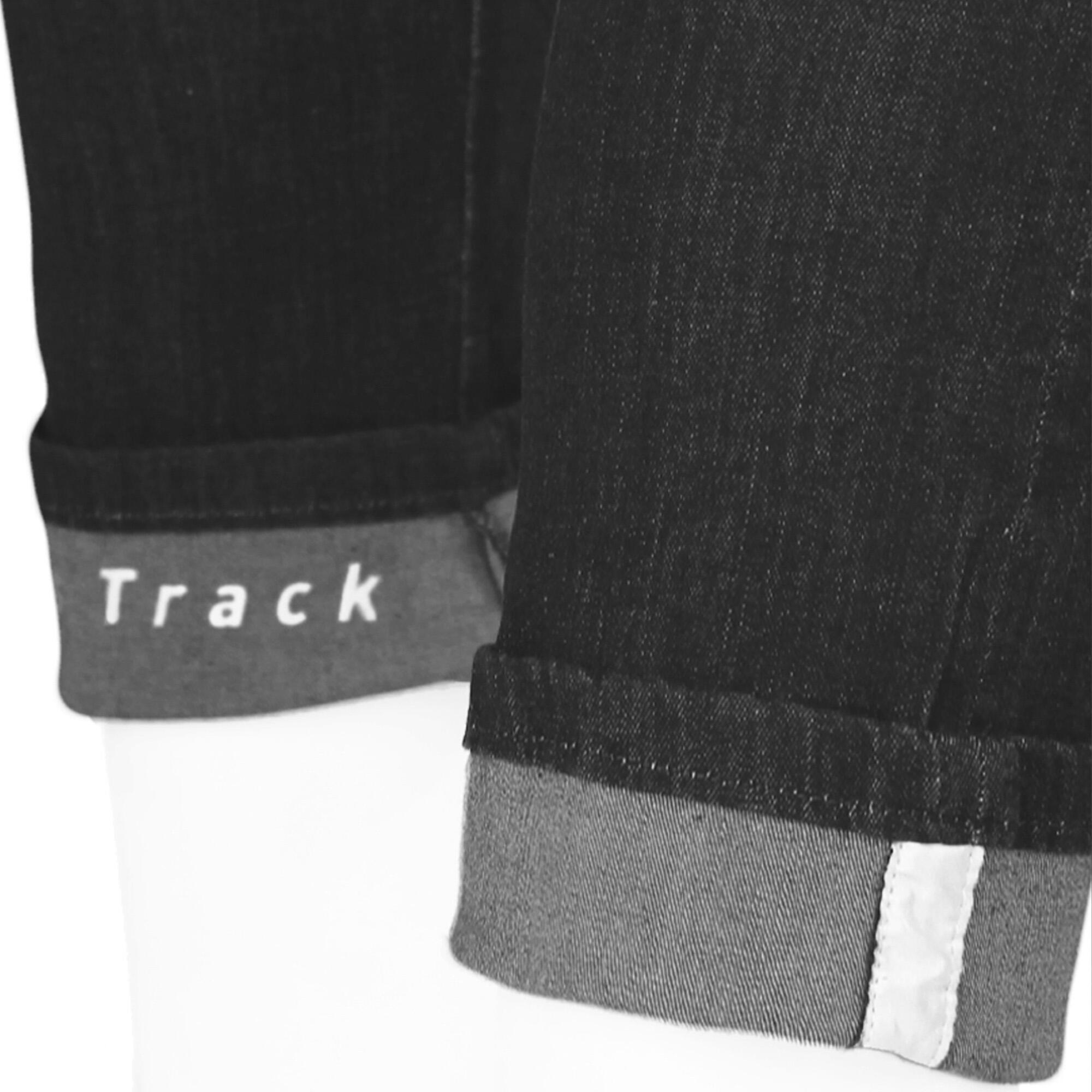 Berlim Jeans Calças de ciclismo urbanas Preto Unisex Slim Fit WR 6/7