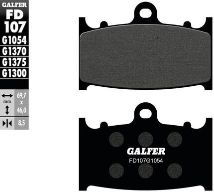 Galfer remblokken fd107 brake pad fd107 g1054 organic