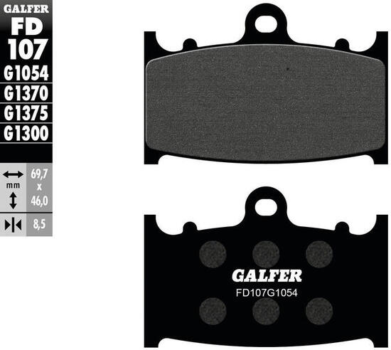Galfer remblokken fd107 brake pad fd107 g1054 organic