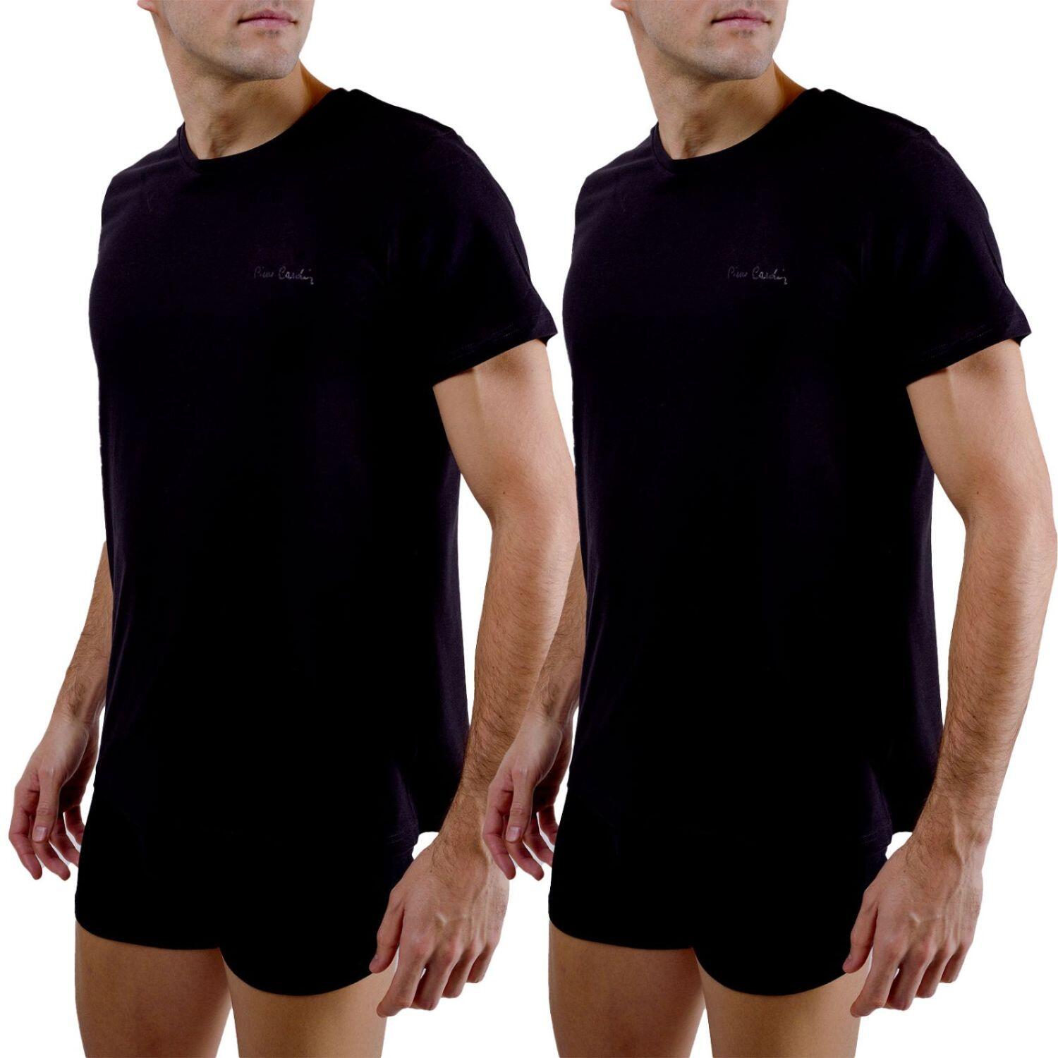 Lot de 2 t-shirts homme col rond avec broderie sur la poitrine 1/1