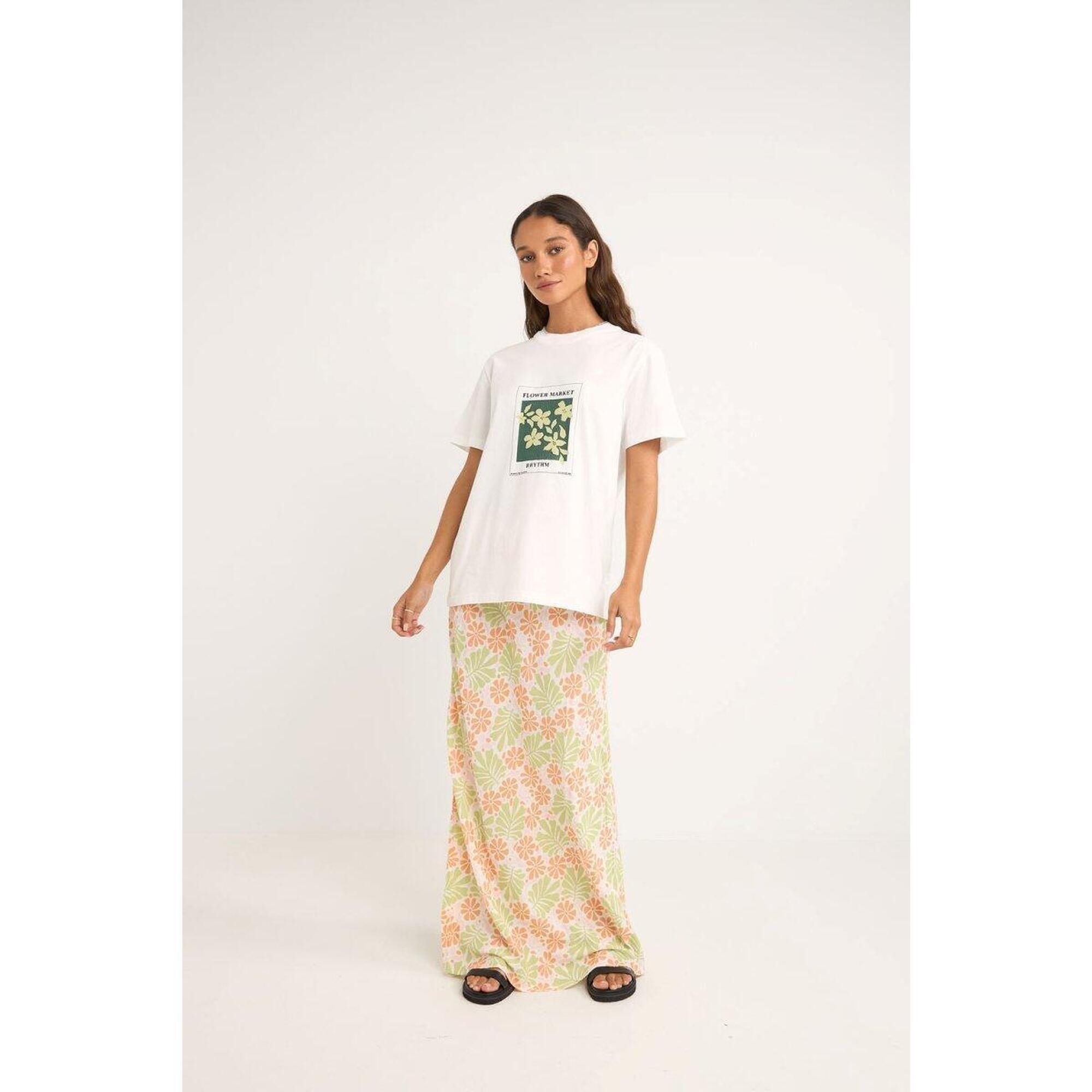 Rhythm - Flower Market Boyfriend - T-shirt Femme - T-shirt Manches Courtes - Blanc - Decathlon