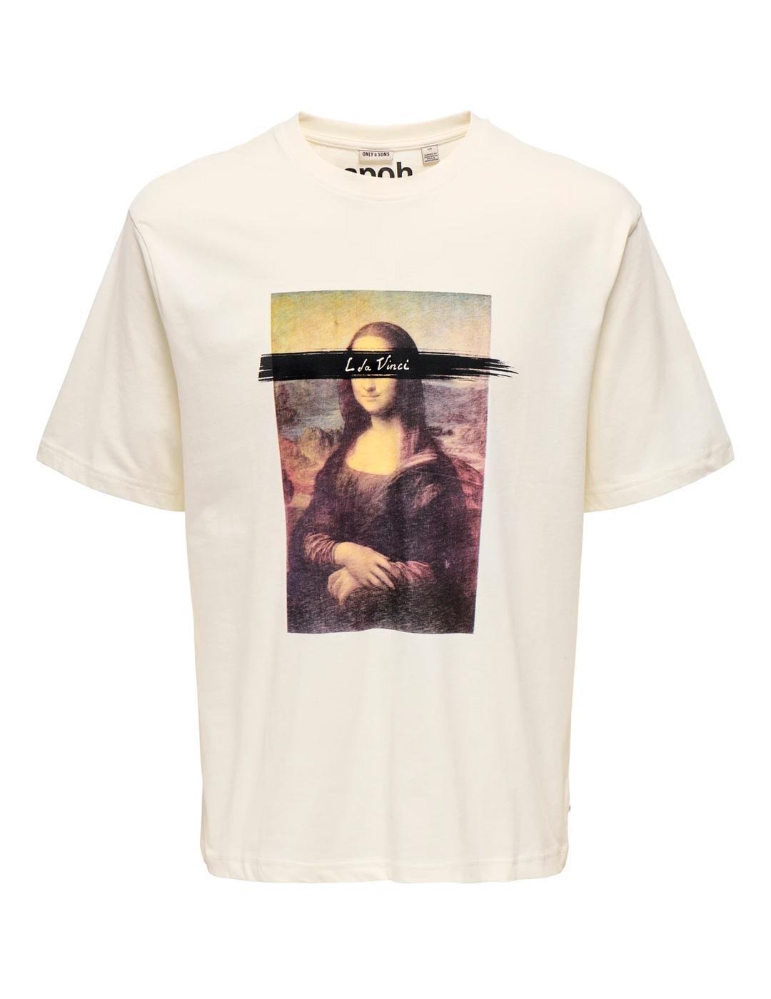 Camiseta para Homem Only&sons Branca. 3/7