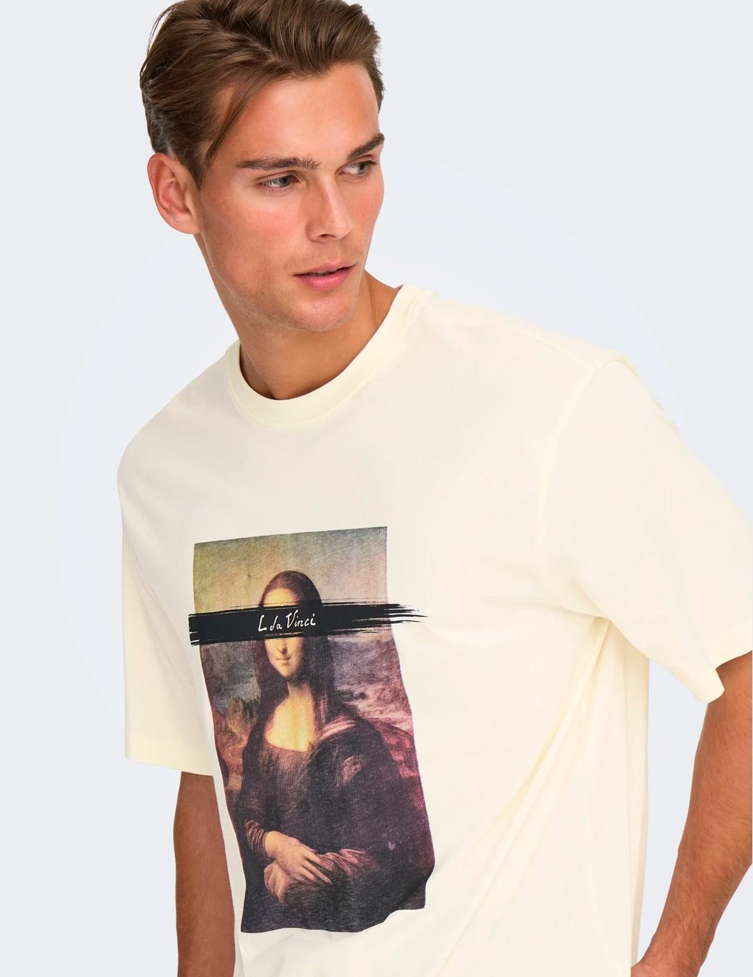 Camiseta para Homem Only&sons Branca. 7/7