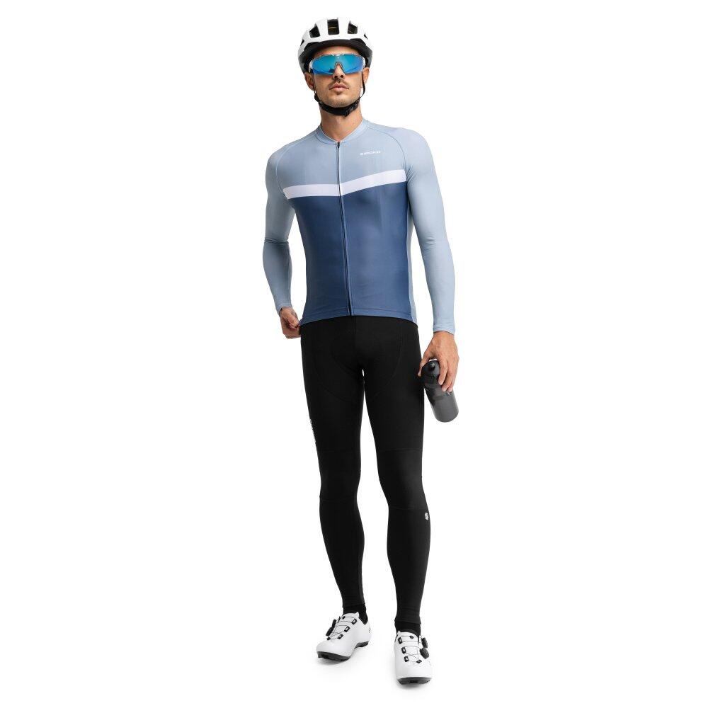Maillot vélo manches longues homme Cyclisme M2 Jouxplane Bleu 3/7