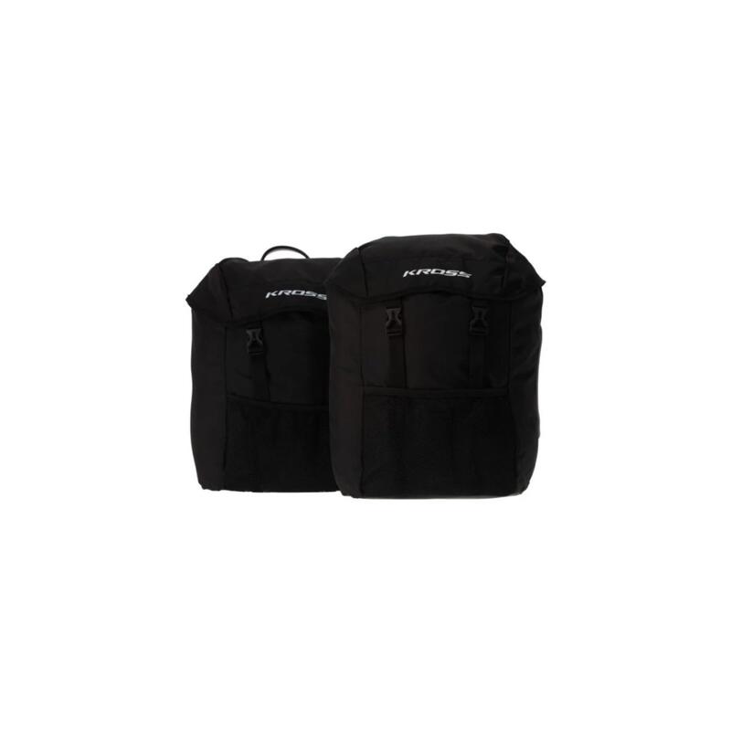 Set genți portbagaj KROSS Roamer 12L față/spate, negru